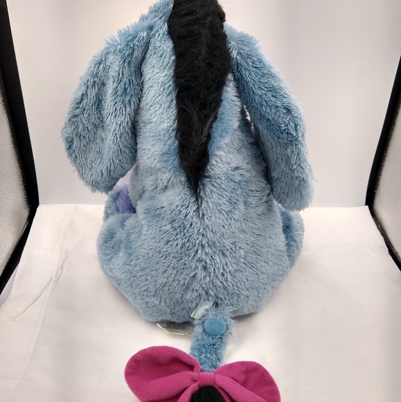 DisneyStore 11" Eeyore Plush w/HookLoop Detachable Tail 2018 Blue Stuffed Toy - Picture 2 of 12